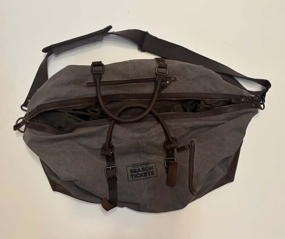 Hudson Cole Live Nation Season Tickets Canvas and Leather Duffle Bag Weekender